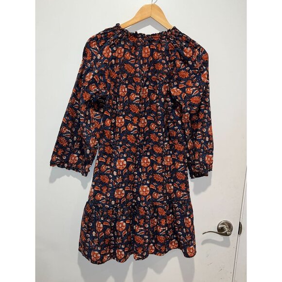 Velvet By Graham Shoshana Printed Floral Boho V-Neck Women's Dress Size Medium - Picture 4 of 9